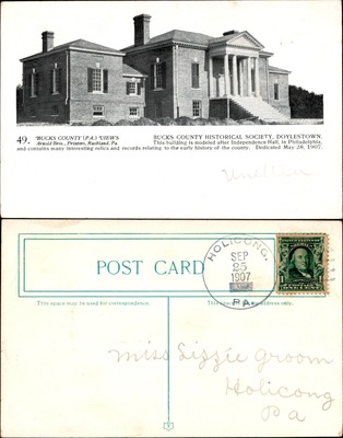 Arnold Bros #049 — Bucks County Historical Society Building, Doylestown PA