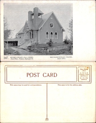 Arnold Bros #147 — Mechanicsville Chapel Bucks County PA Built 1892