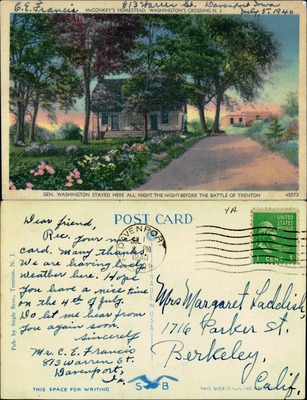 McConkey's Homestead Washington's Crossing NJ Washington's Headquarters