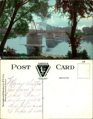 Delaware River Bridge at Washington's Crossing New Jersey