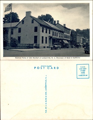 Boyhood Home of John Marshall Gold Discoverer Lambertville NJ