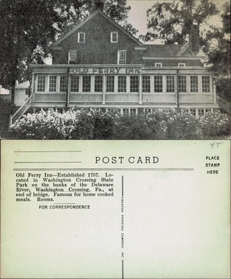 Old Ferry Inn established 1757, Washington Crossing State Park PA