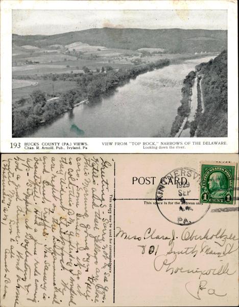 Arnold Bros 193: Scenic view of the Delaware River in Bucks County, PA
