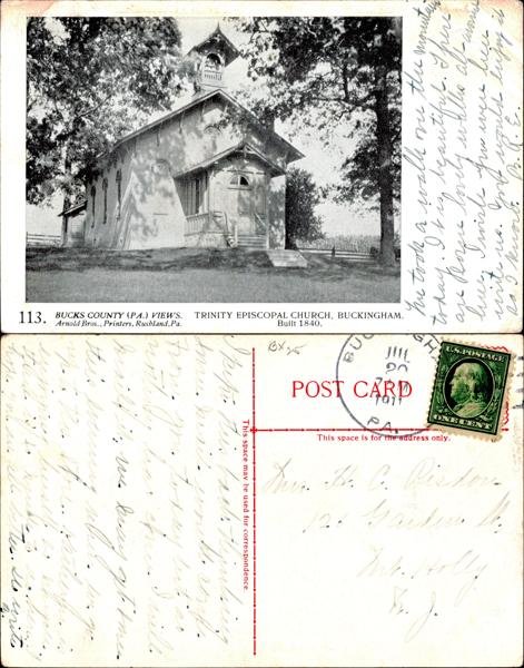 Arnold Bros 113: Trinity Episcopal Church, Buckingham, PA
