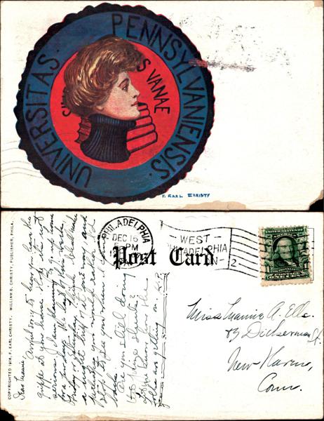 UPenn - Historic postcard of UPenn