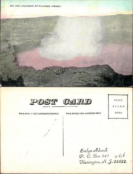 Kilauea Volcano Scenic Postcard