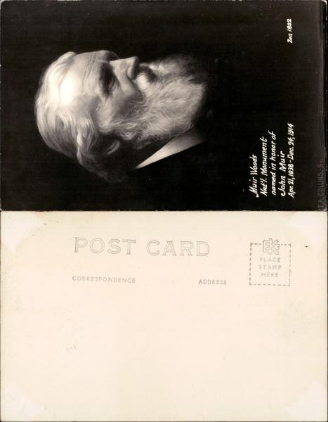John Muir Portrait in Muir Woods Monument