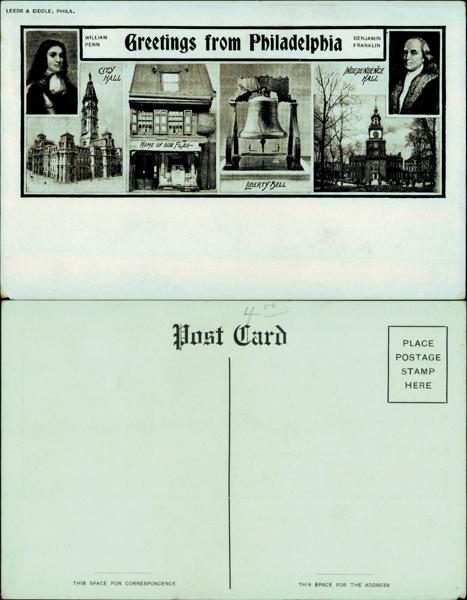 UPenn - Historic Philadelphia landmarks and portraits of William Penn.