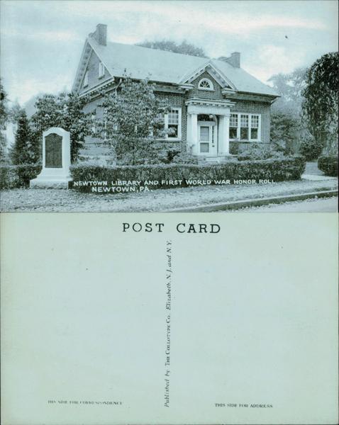Newtown Library and WWI Honor Roll