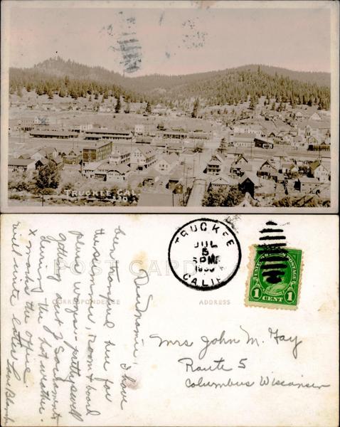 Historic view of Truckee, California