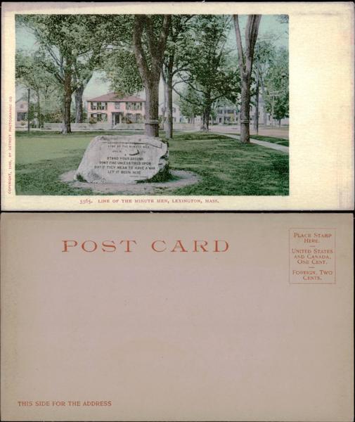 Historic Minute Men Monument in Lexington, Massachusetts