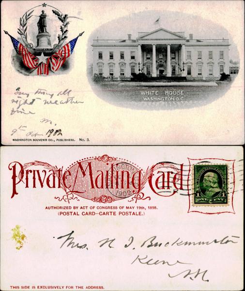 Historic White House Postcard