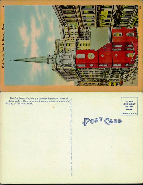 Old South Church Postcard