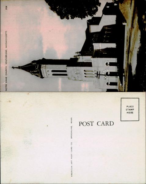 Notre Dame Church Postcard