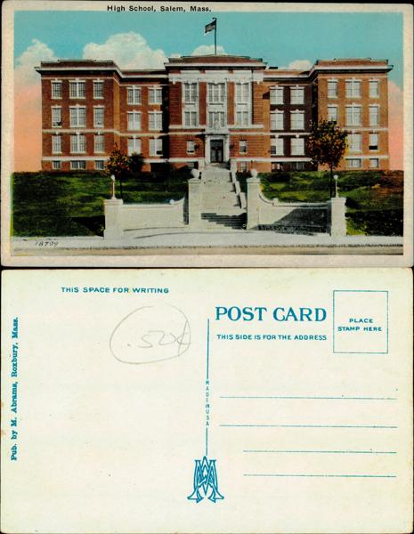 Salem High School Postcard