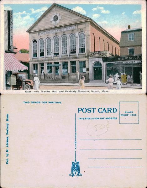 East India Marine Hall Postcard