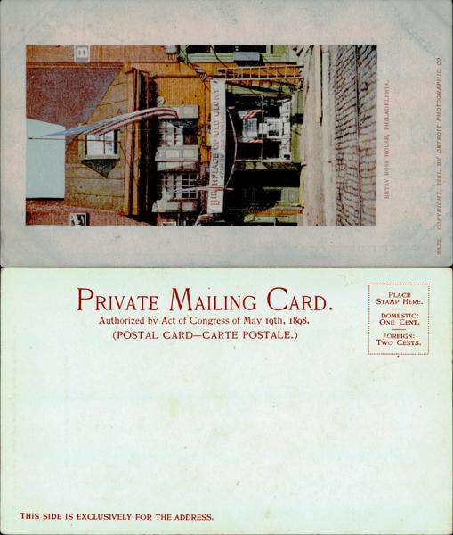 Betsy Ross House Postcard