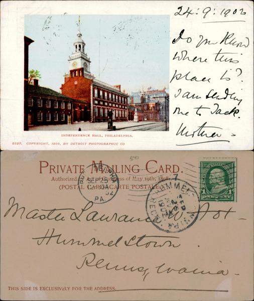 Independence Hall Postcard