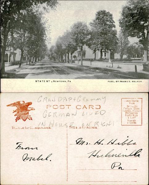 State Street, Newtown Postcard