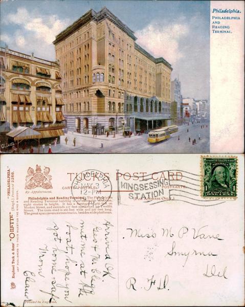 Philadelphia Reading Terminal Postcard