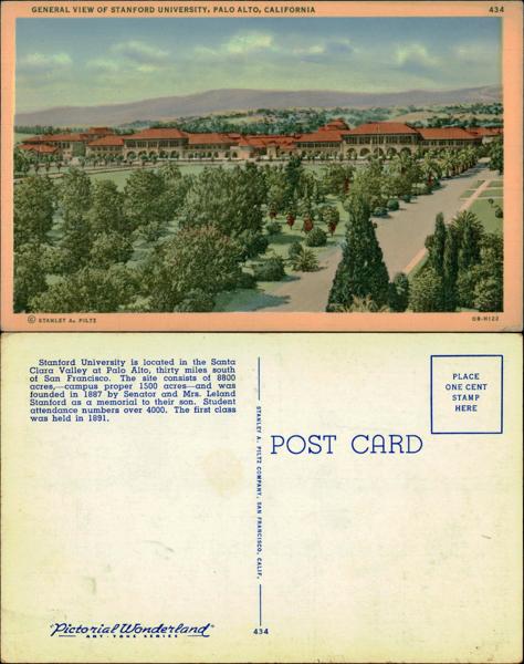 Stanford - Stanford Postcard