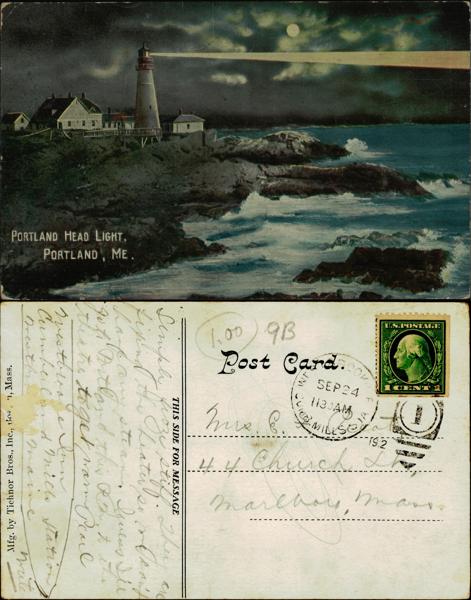 Portland Head Light Postcard