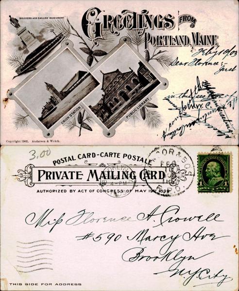 Portland, Maine Postcard