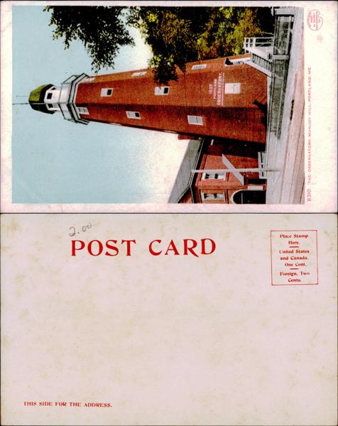 Munjoy Hill Observatory Postcard