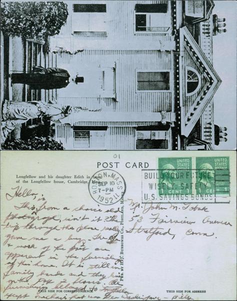 Longfellow House Postcard
