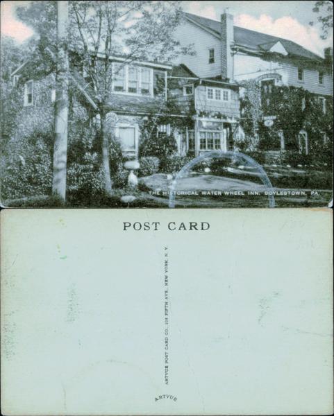 Water Wheel Inn Postcard