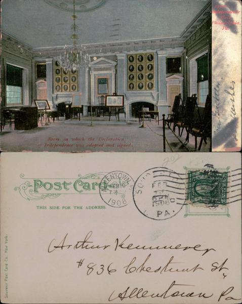 Independence Hall Postcard