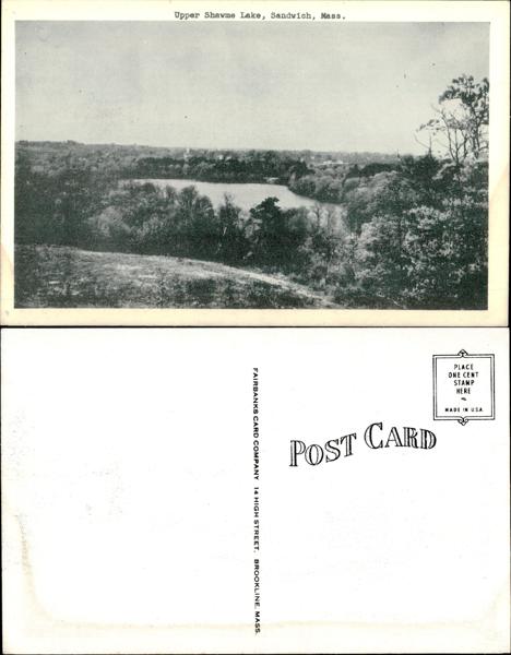 Upper Shawme Lake Postcard