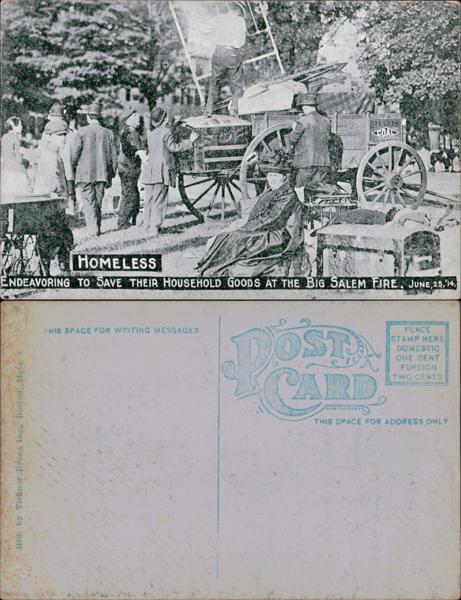 Great Salem Fire Assistance Postcard