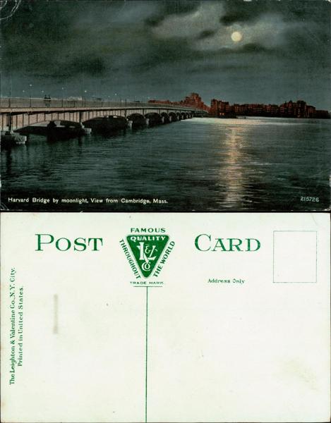 Harvard - Harvard Bridge at Night