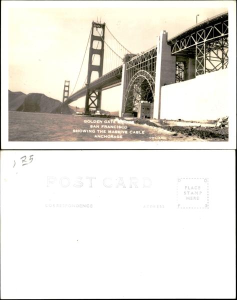 Golden Gate Bridge Postcard