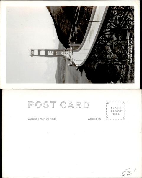 Golden Gate Bridge Postcard