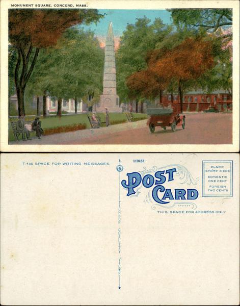 Monument Square in Concord, Massachusetts