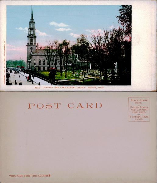 Granary and Park Street Church, Boston