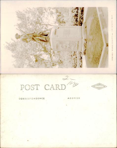 Soldier Statue Postcard