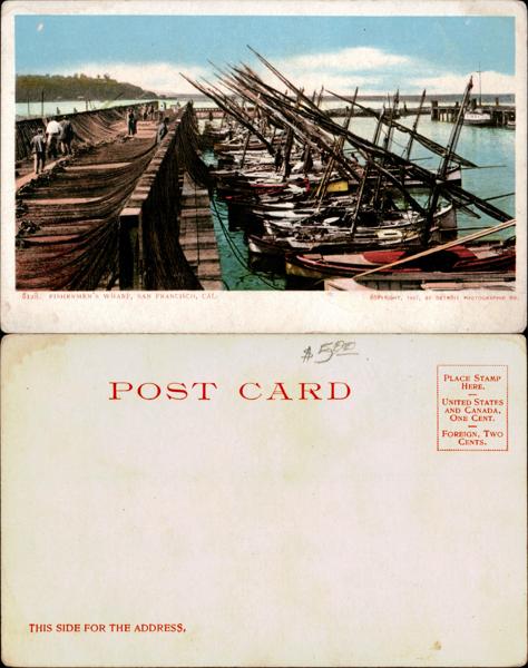 Fishermen's Wharf Postcard
