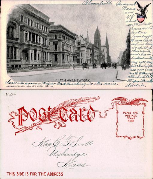 Historic Fifth Avenue Postcard