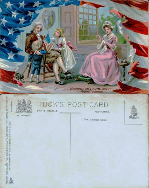 Washington's Home Life Postcard
