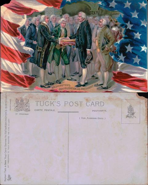 Washington's Inauguration Postcard
