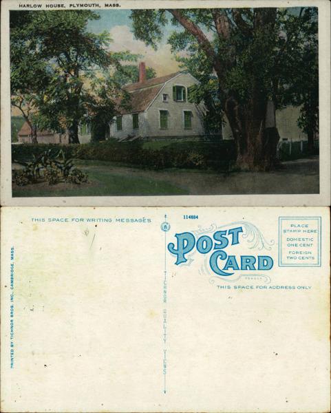 Harlow House Postcard