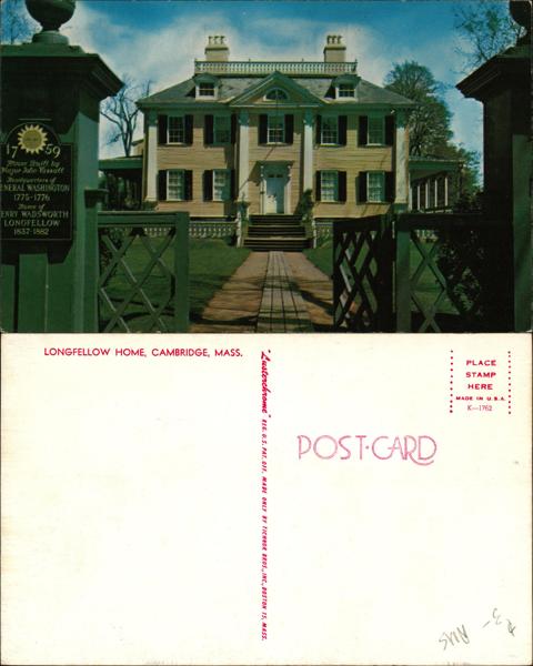 Longfellow Home Postcard