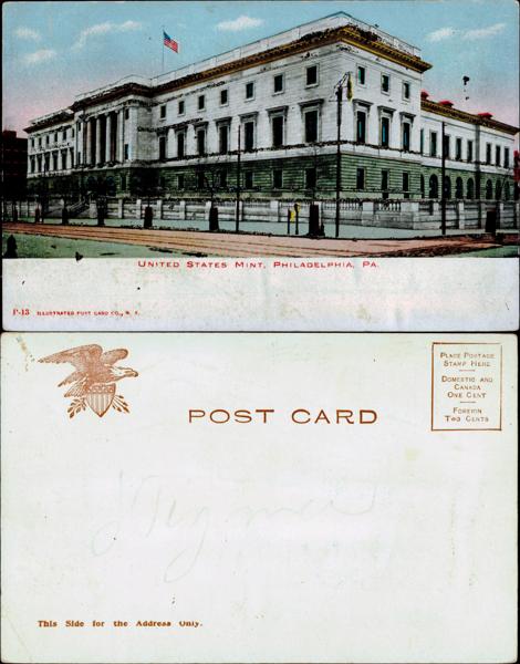 United States Mint Postcard