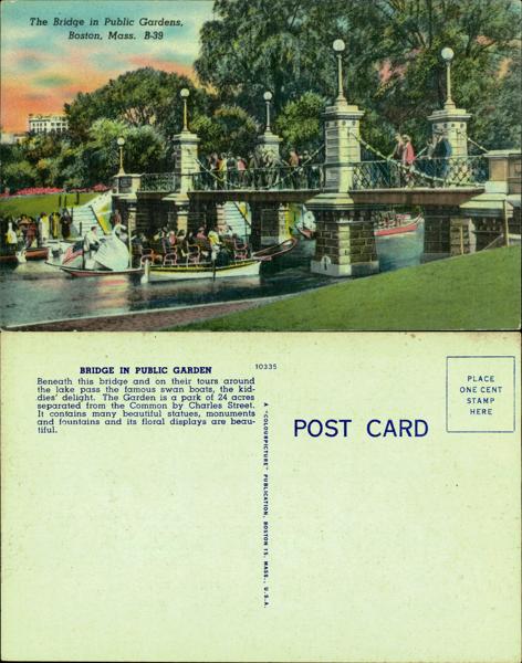 Bridge in Public Gardens, Boston