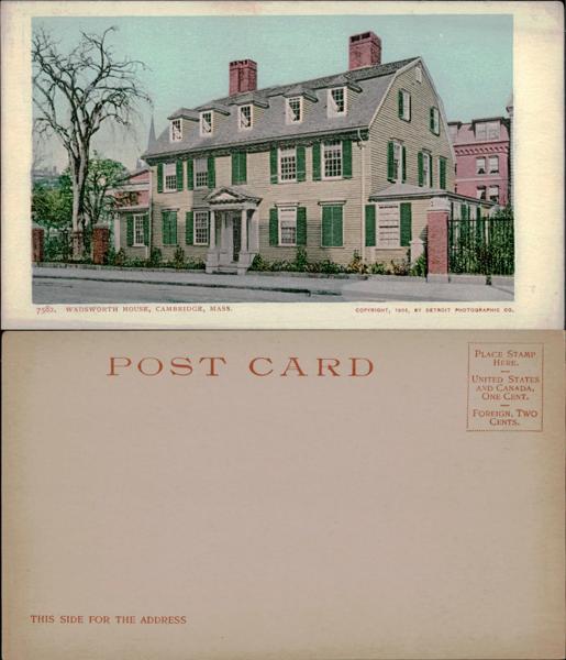 Wadsworth House Postcard