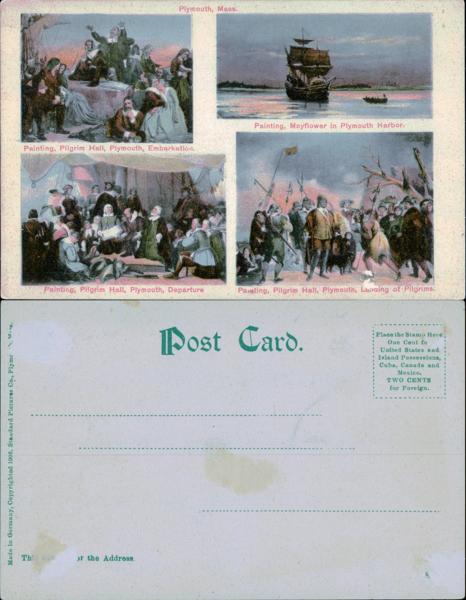 Historic Plymouth Postcard