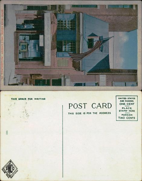 Betsy Ross House Postcard